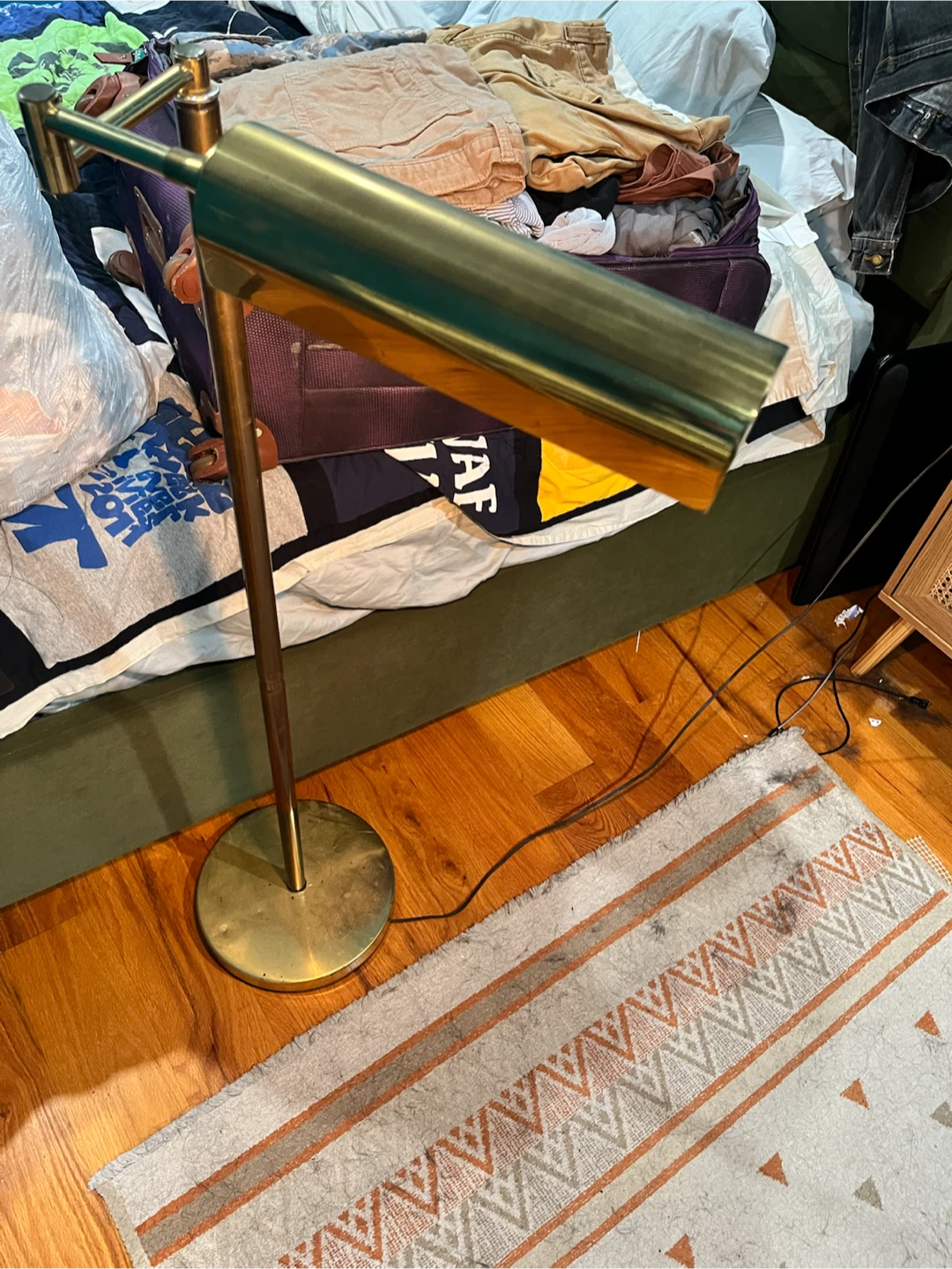 Vintage Brass Piano Floor Lamp - photo 2