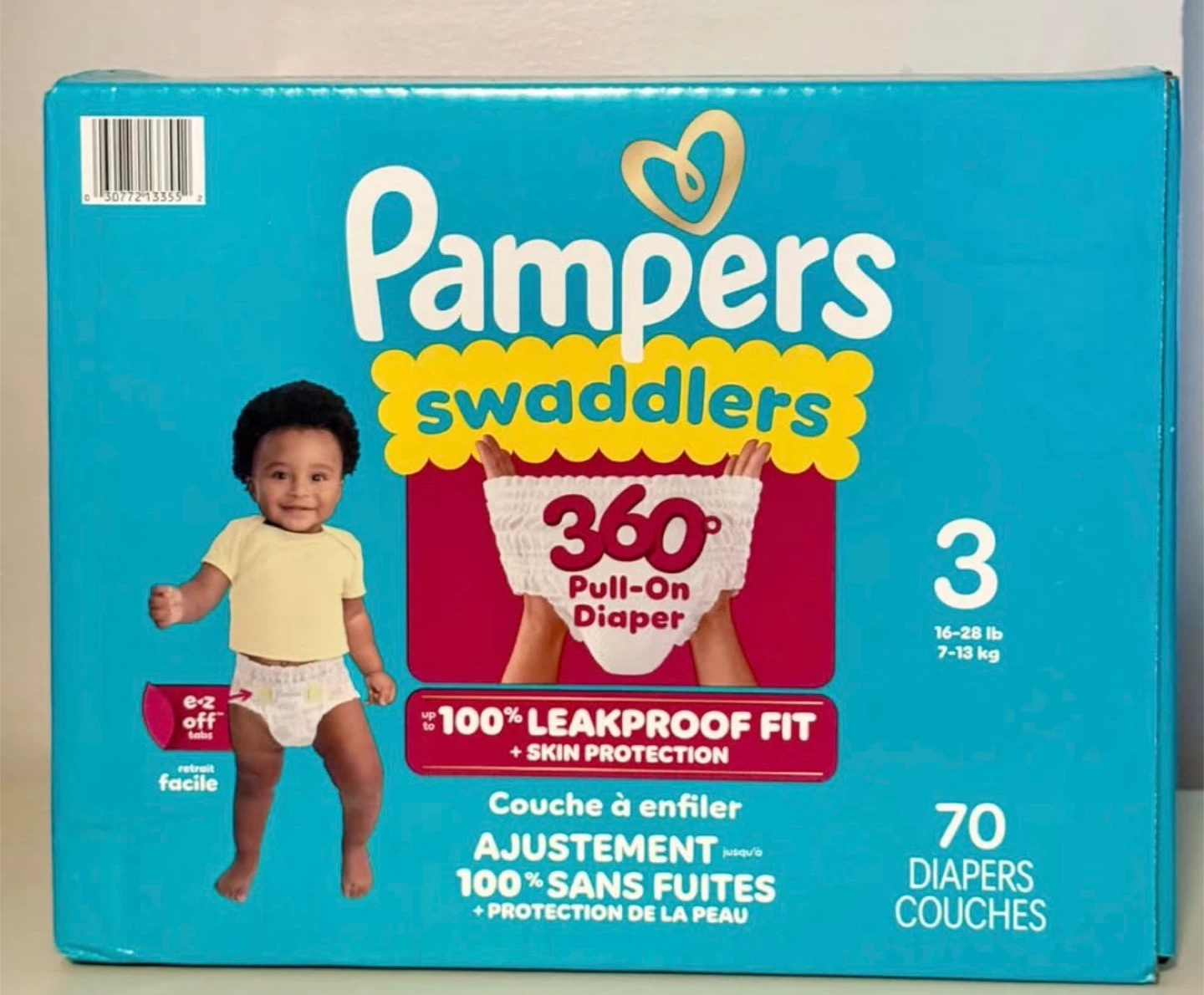 $20 Pampers Swaddlers 360 Size 3 Diapers - 70 Count
