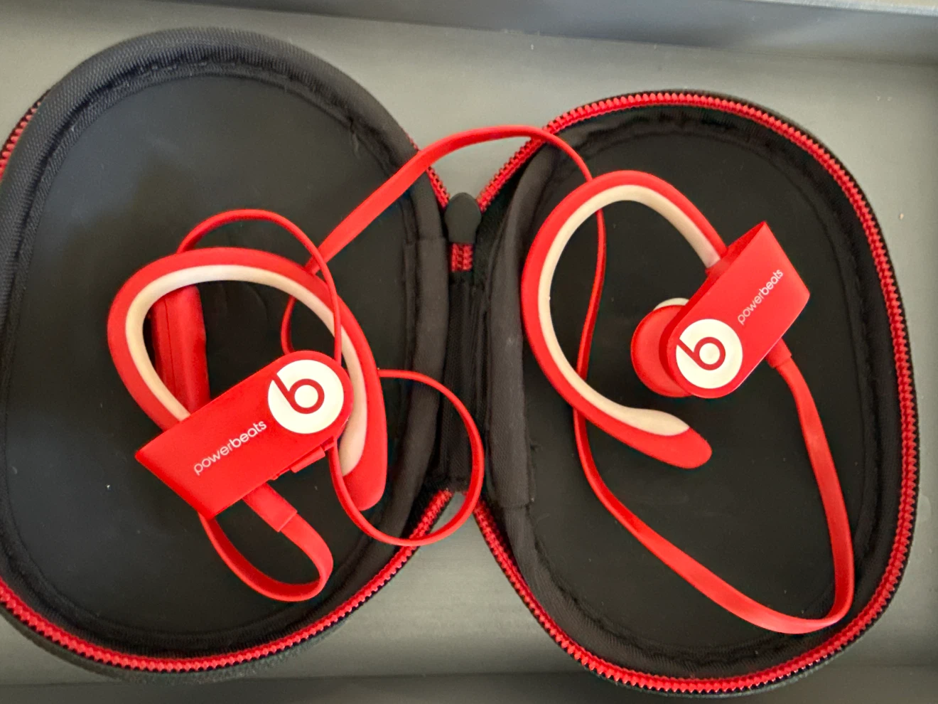 Red Powerbeats Earphones
