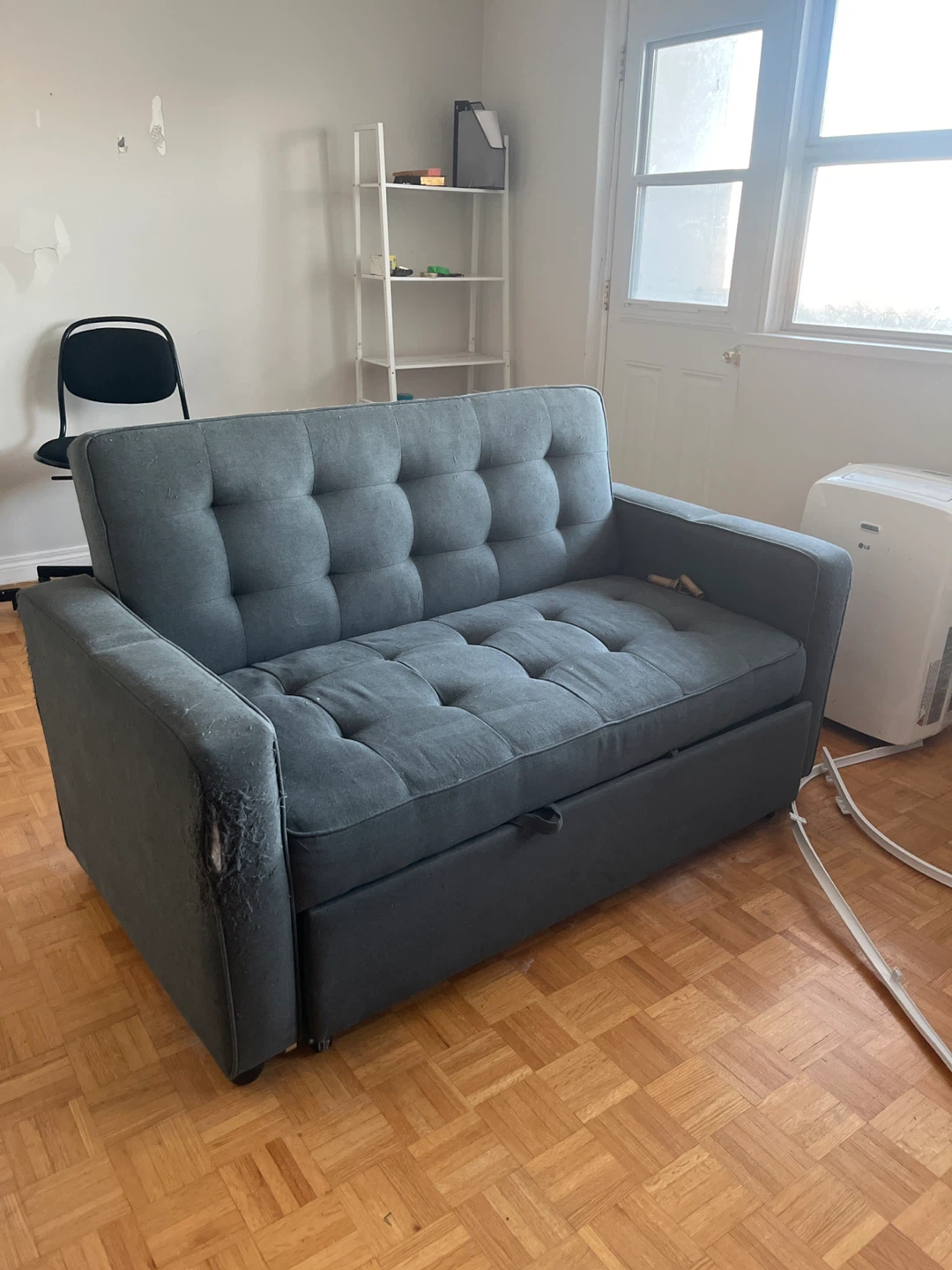 Dark Grey Convertible Sofa Bed