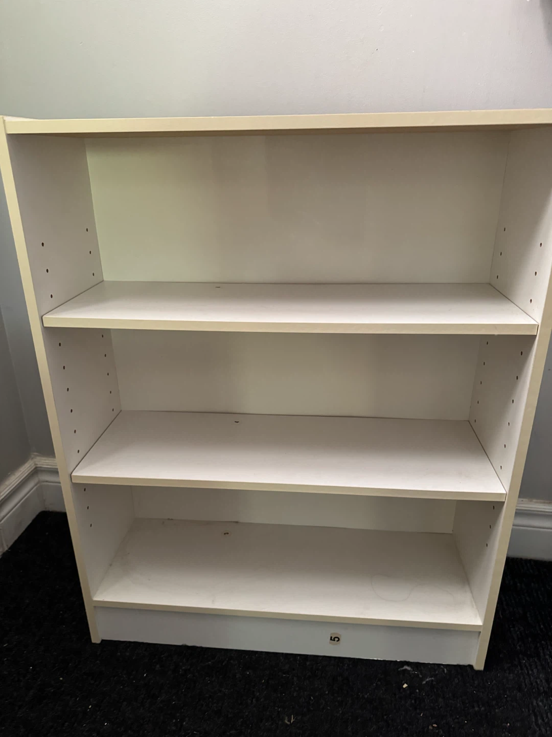 White 3-Tier Bookshelf, shoes shelf