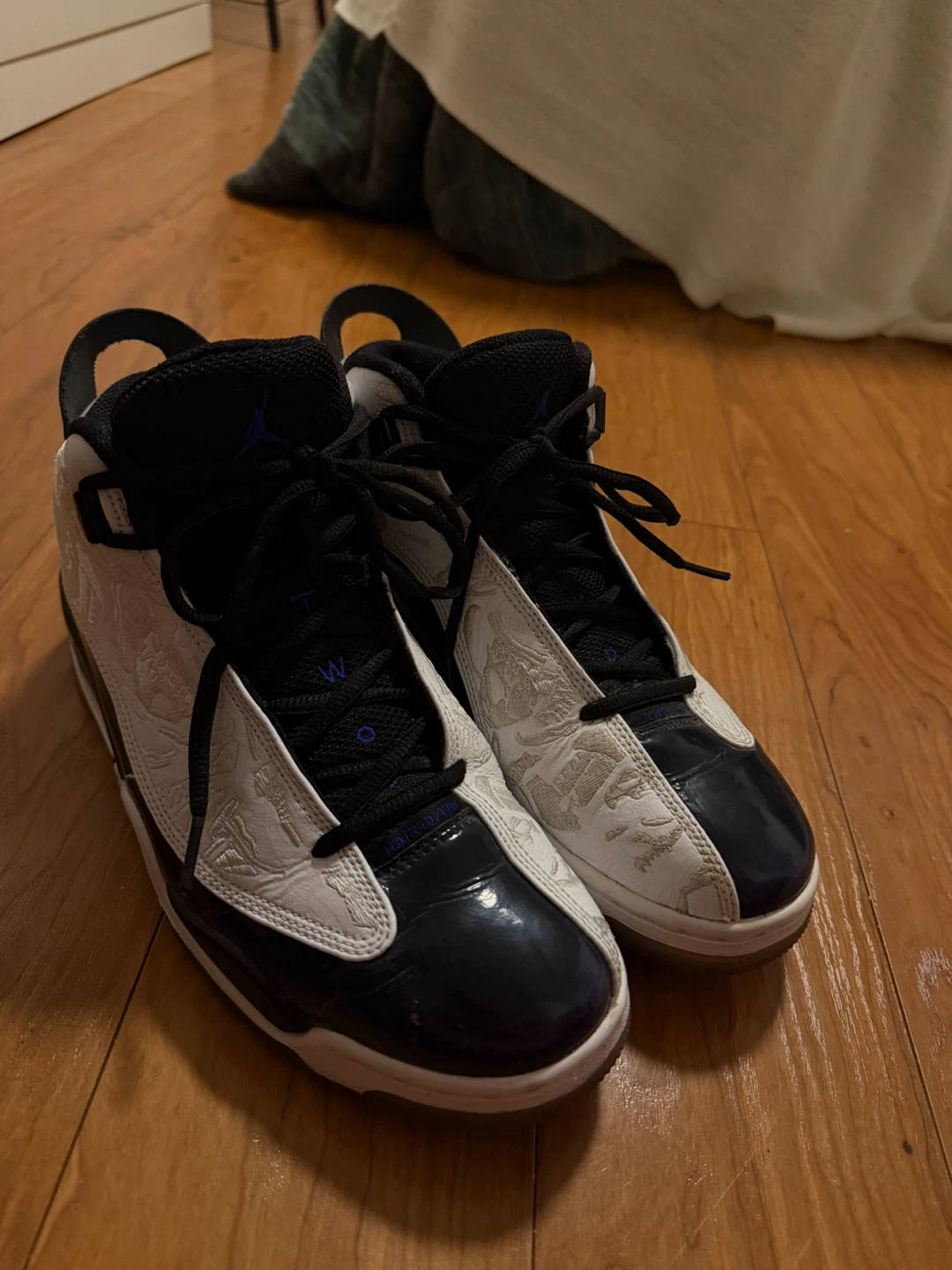 Nike Air Jordan Dub Zero White Black Blue - photo 3