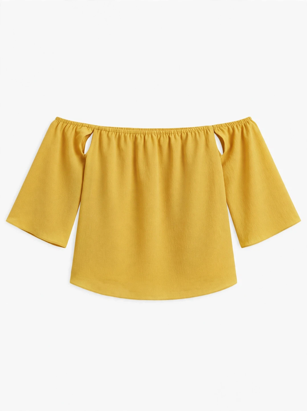 Ardene Mustard Yellow Off-Shoulder Top
