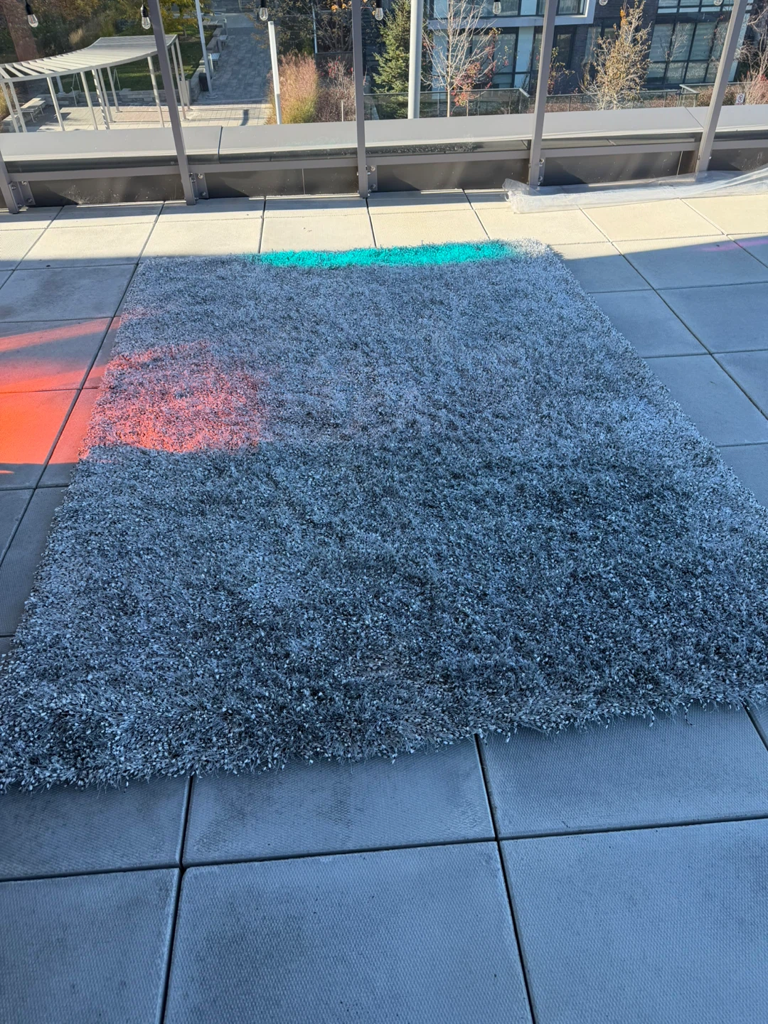 Grey Shag Area Rug 7x10 - photo 2