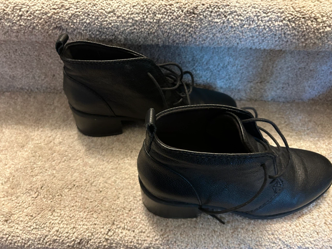 Clarks Black Leather Ankle Boots