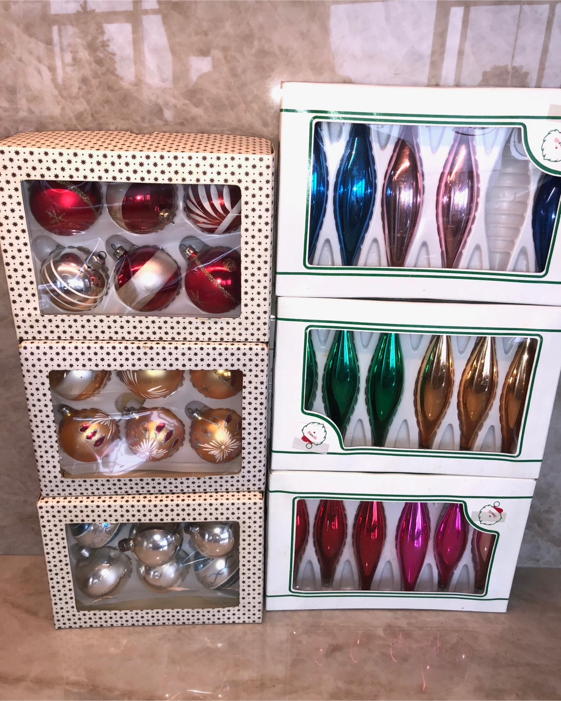 35 Vintage Glass Christmas Ornaments