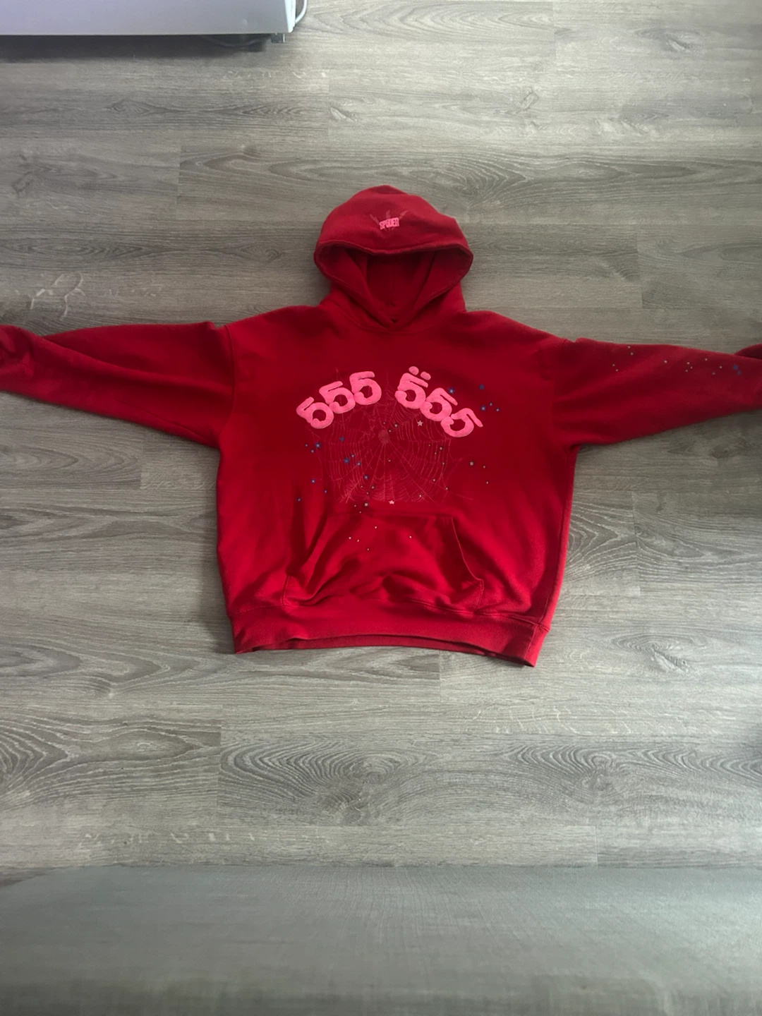 Sp5der 555 Hoodie Red
