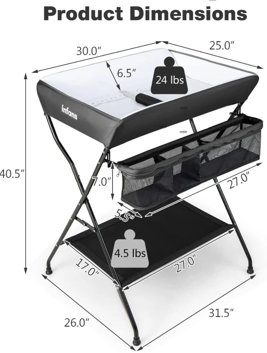 Brand New Infans Foldable Baby Changing Table - photo 5