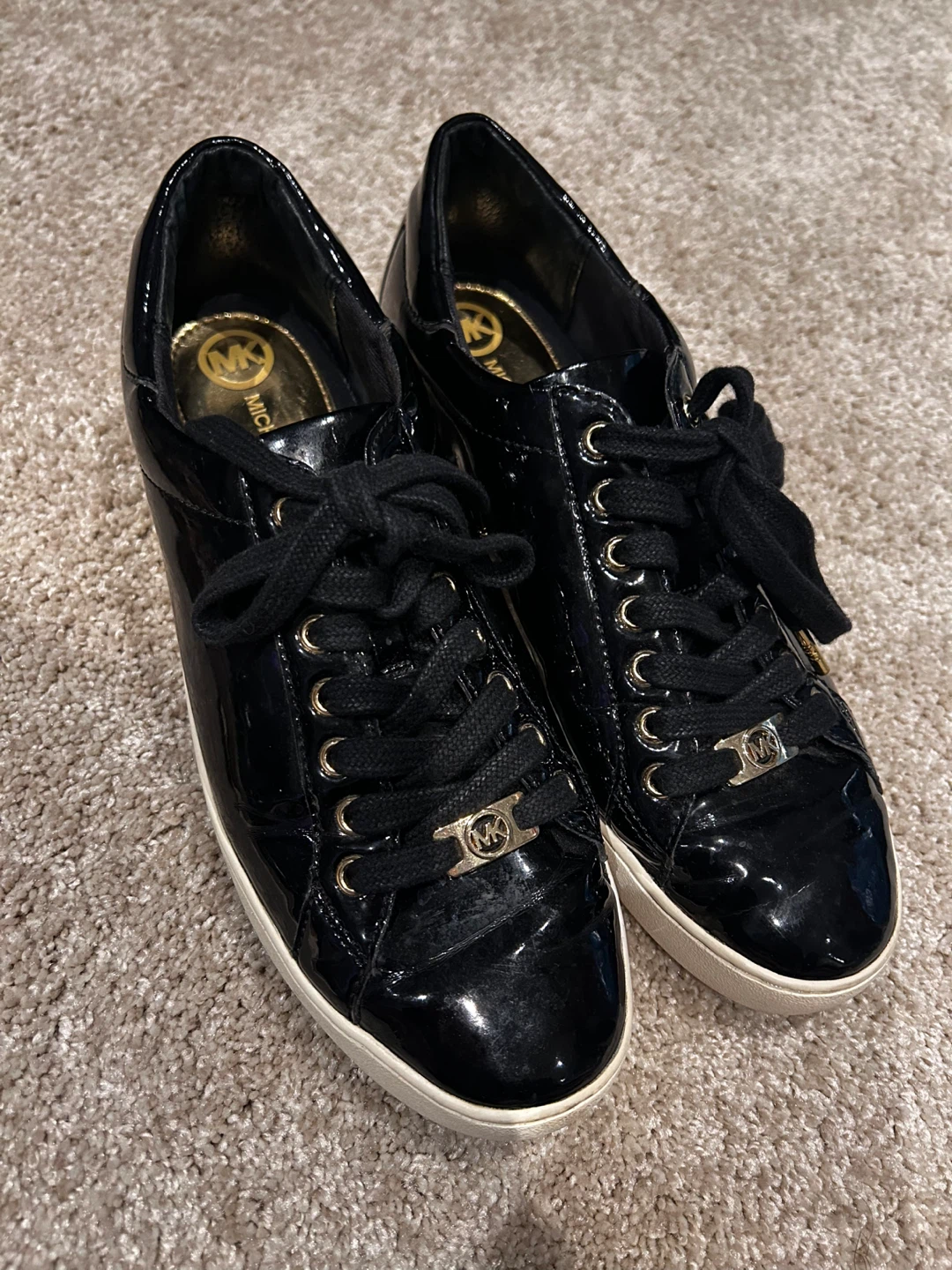 Michael Kors Black Patent Sneakers - photo 3