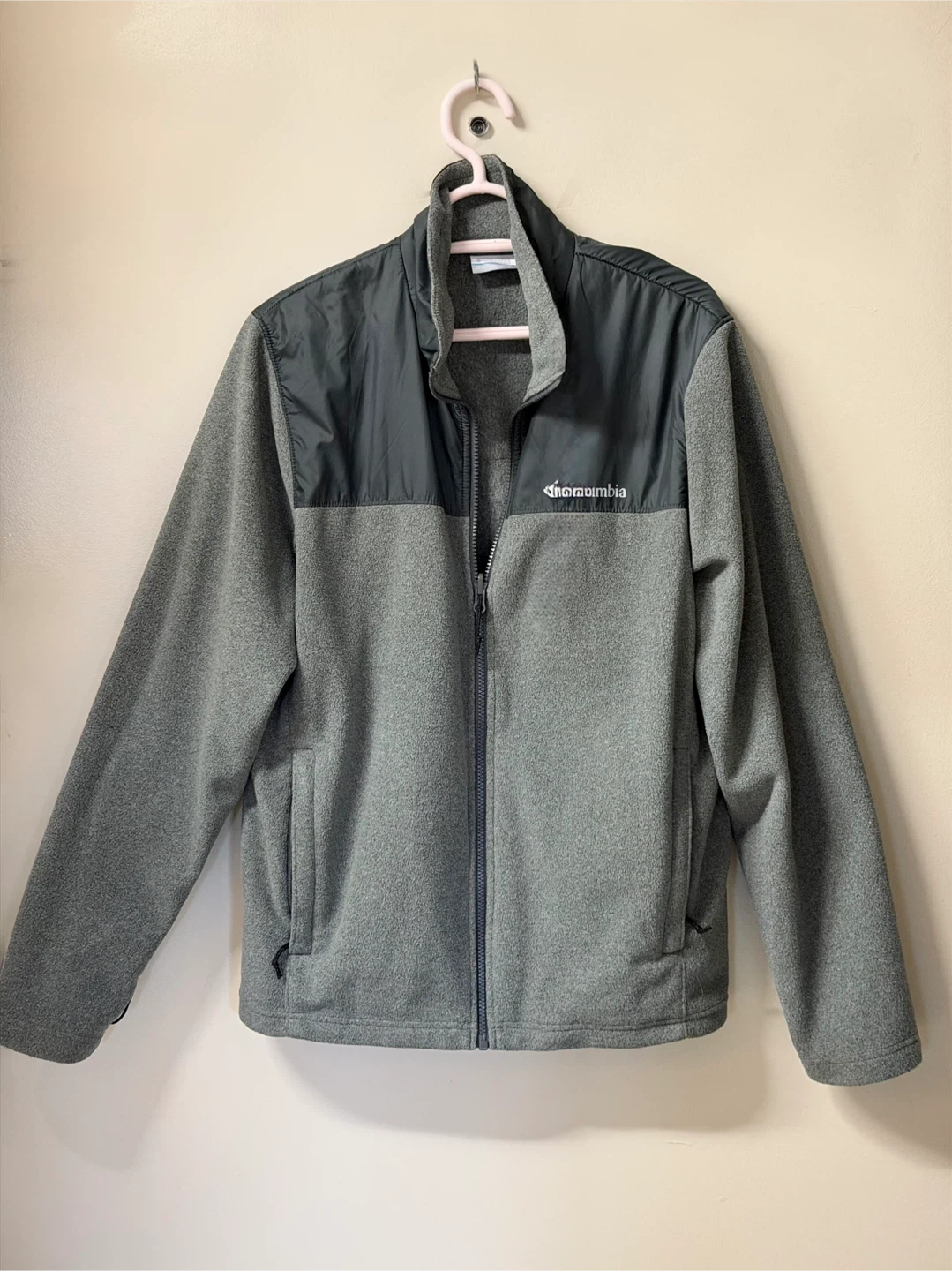 Columbia Men’s Full-Zip Fleece Jacket - Gray - Size M