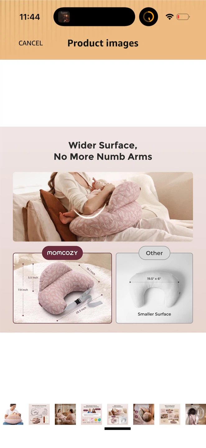 Momcozy Nursing Pillow - Pink Snuggle - photo 4