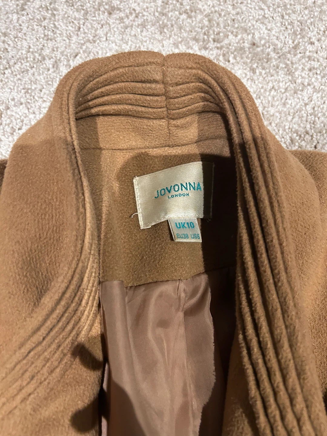 Jovonna London Tan Waterfall Coat - photo 2