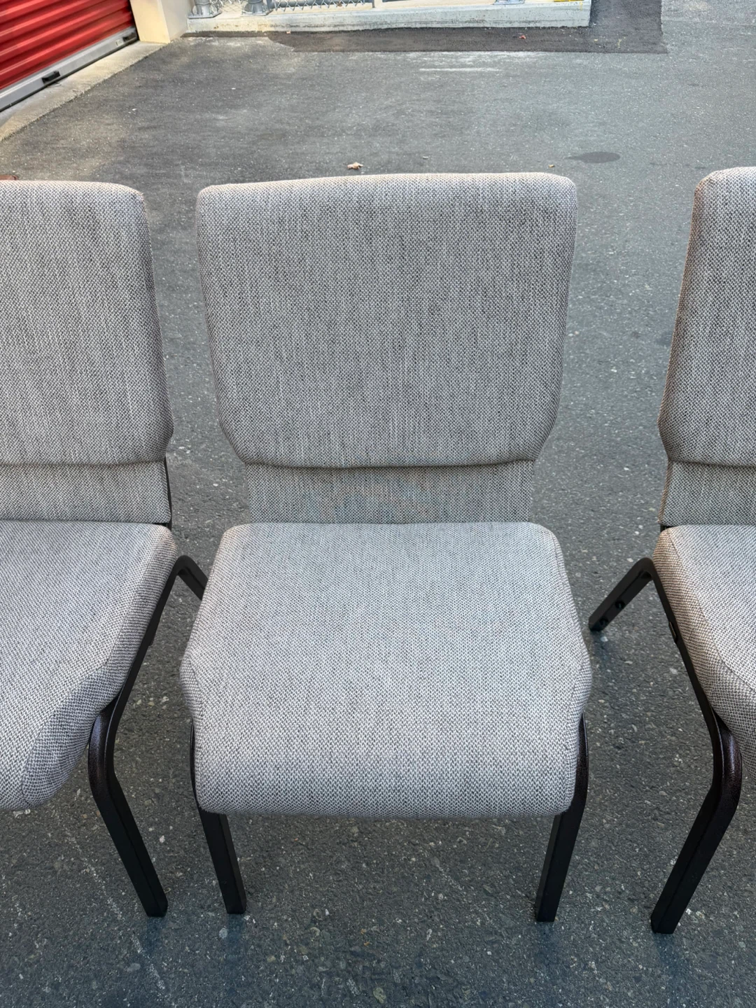 Set of 5 Upholstered dining like new - photo 3