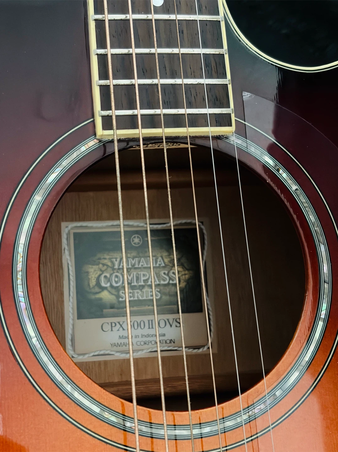 Yamaha Compass Series CPX500II OVS Guitar with Hard Case - photo 5