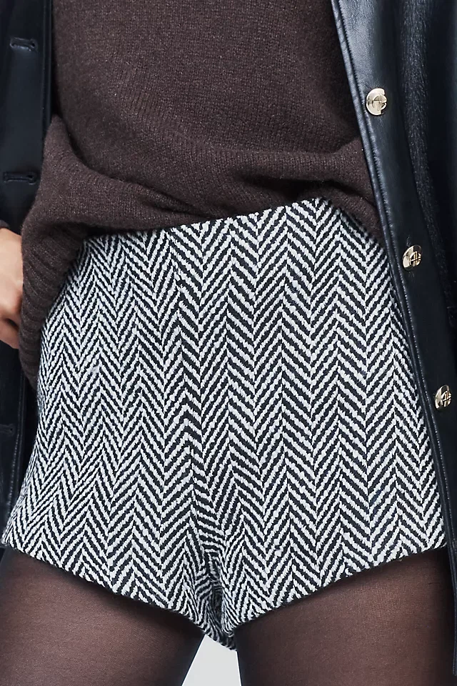 Dynamite Black and White Patterned Shorts