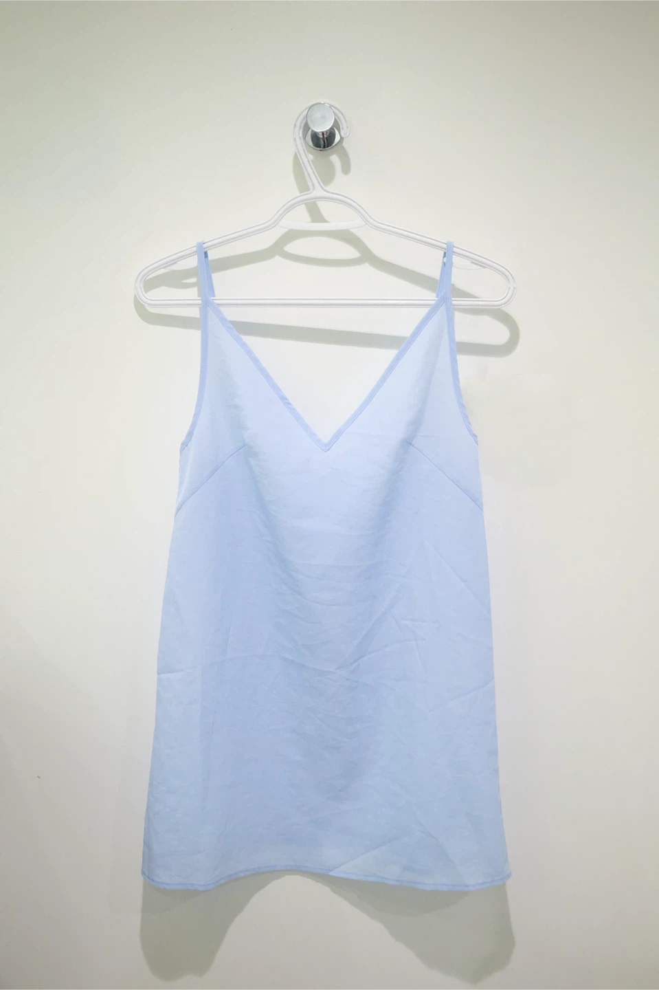 Sandro Light Blue Tiered Button-Down Shirt - photo 2