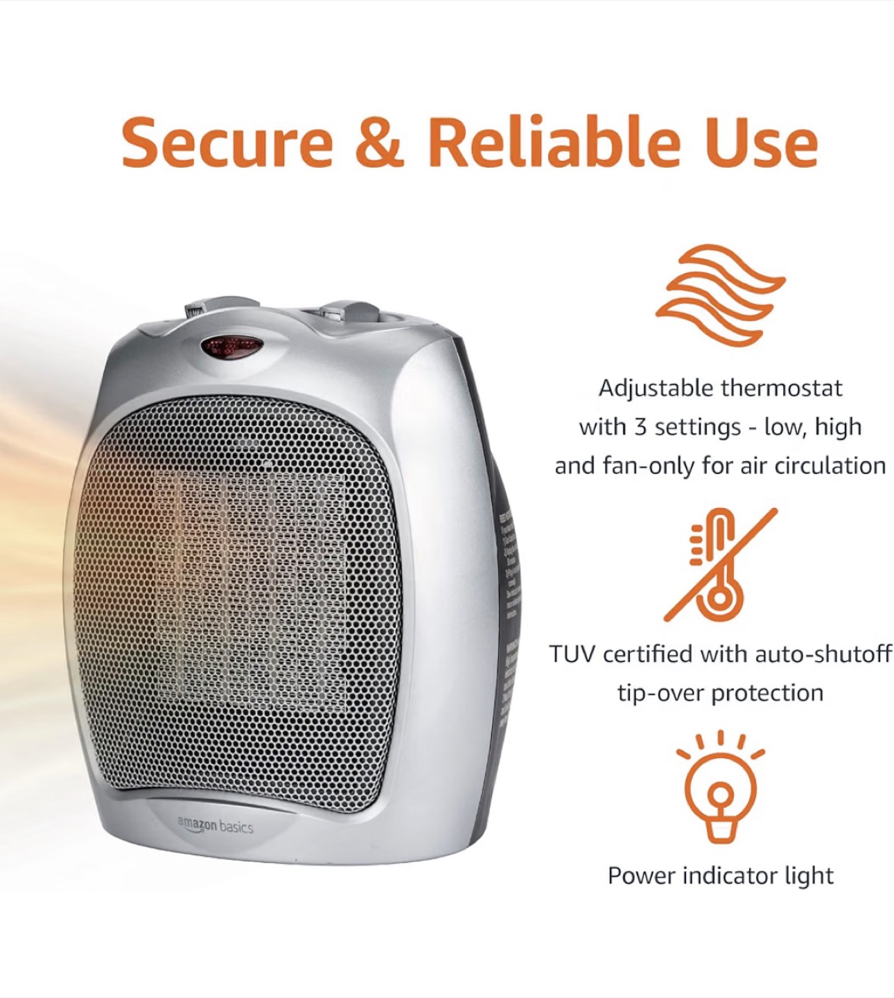 NEW - Ceramic Space Heater