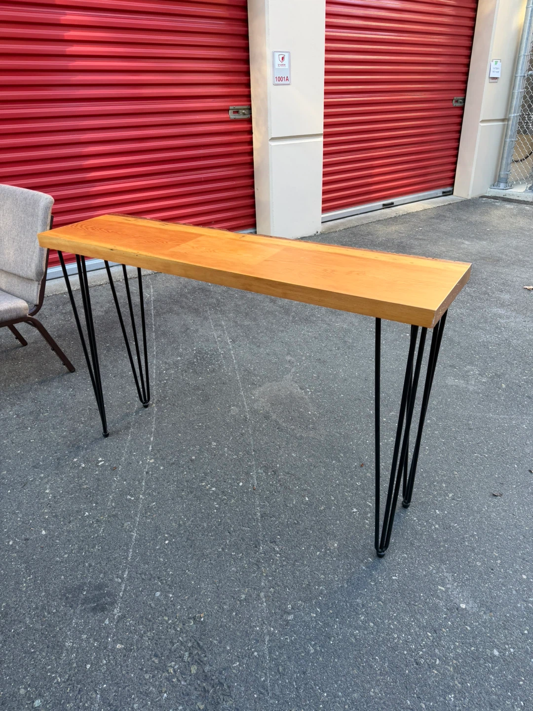Live Edge Wooden Console Table