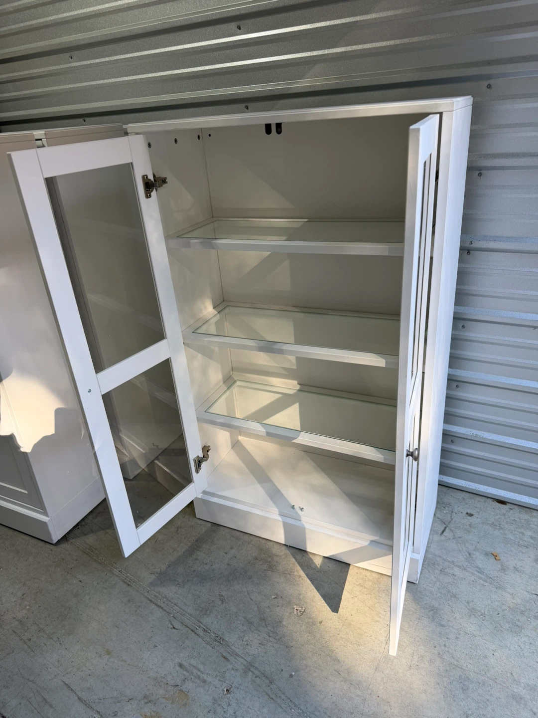 IKEA Hemnes pine Glass Door Cabinet White - photo 2
