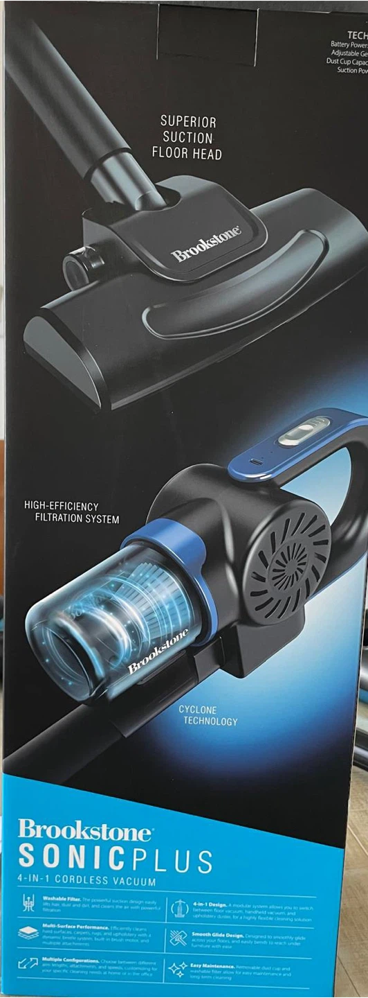 Brookstone SonicPlus 4-in-1 Cordless Vacuum - photo 3