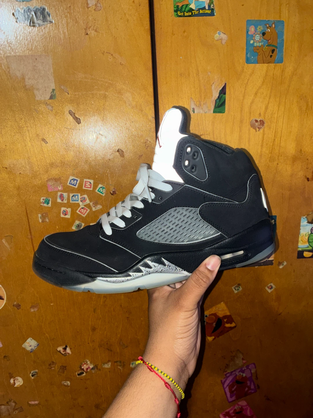 Jordan 5 Black Metallic Reimagined Size 9.5 No Box