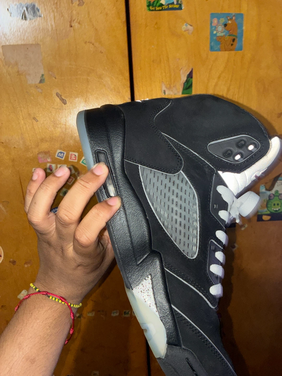 Jordan 5 Black Metallic Reimagined Size 9.5 No Box - photo 3
