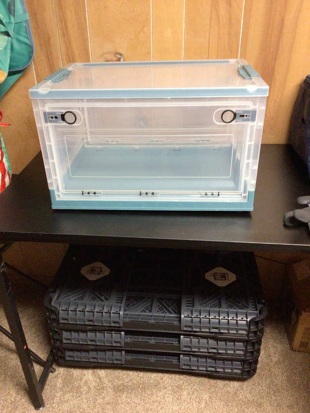 Collapsible Storage Box with Front Door