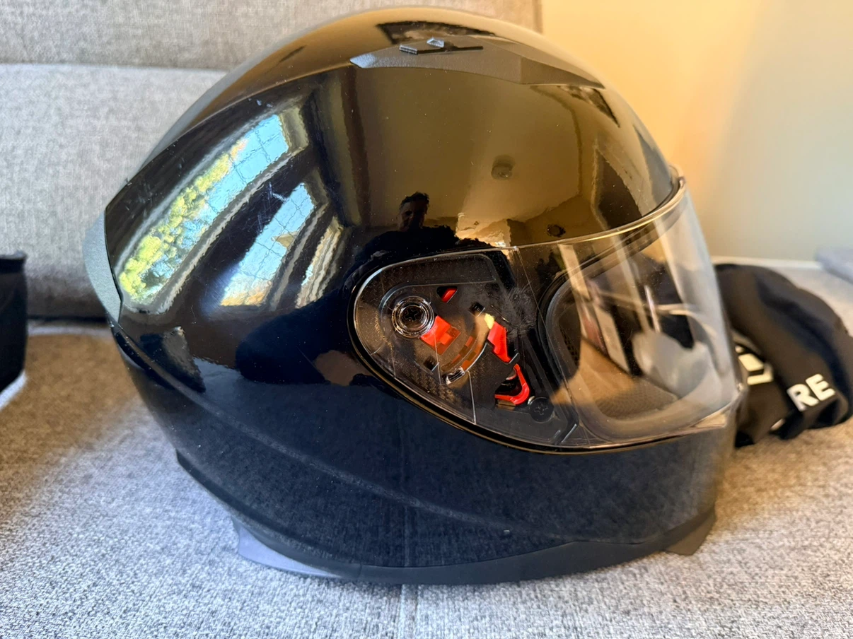 ILM Motorcycle Helmet Black - photo 3