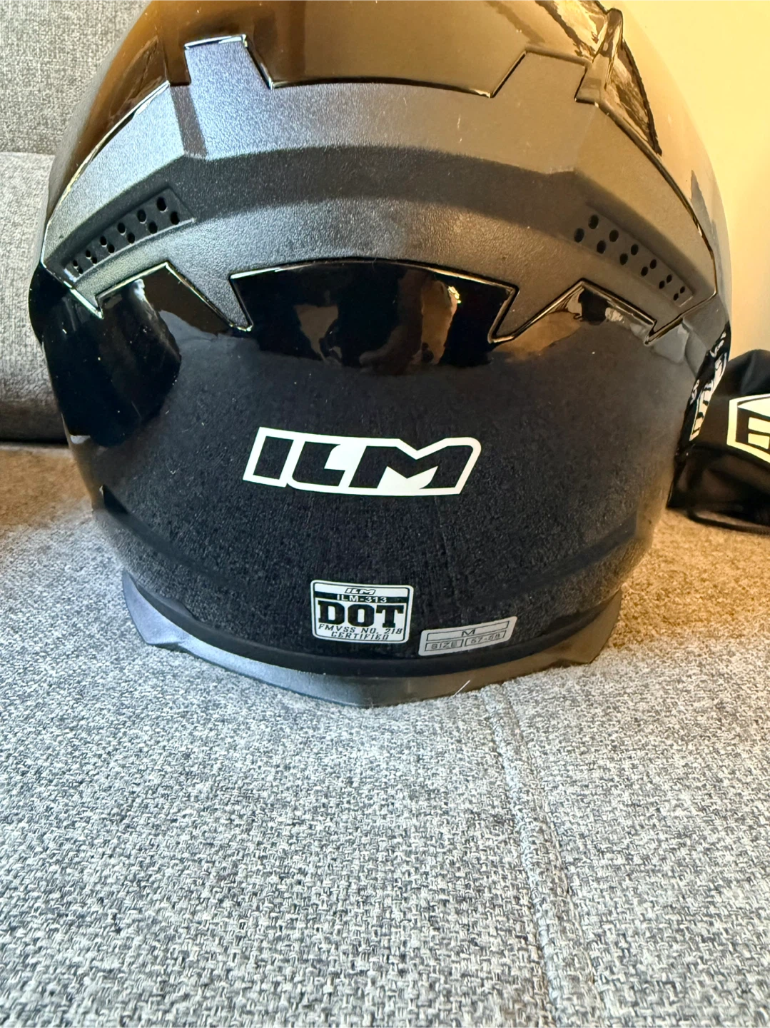 ILM Motorcycle Helmet Black - photo 4