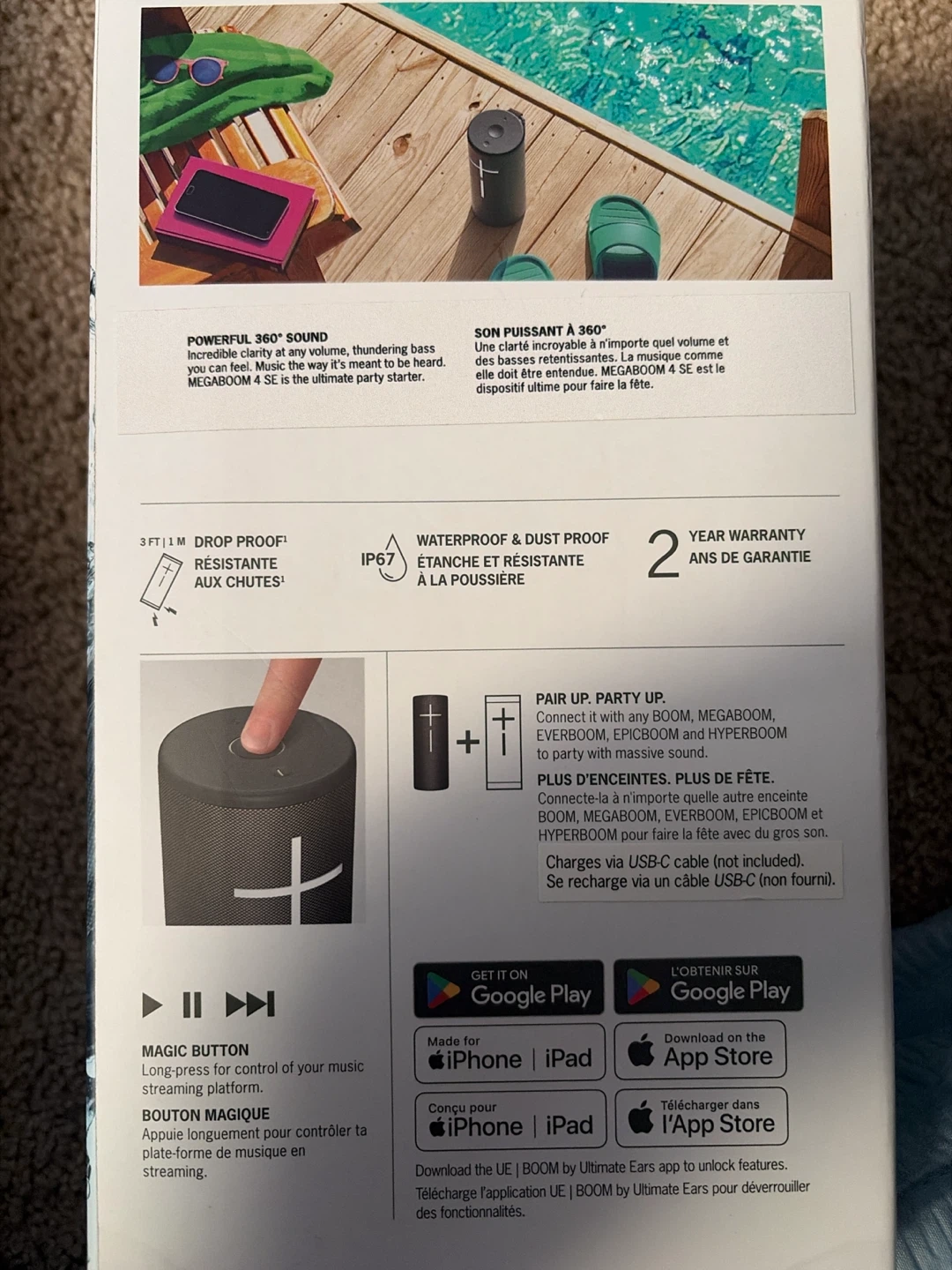 Ultimate Ears Megaboom 4 SE Portable Bluetooth Speaker - photo 3