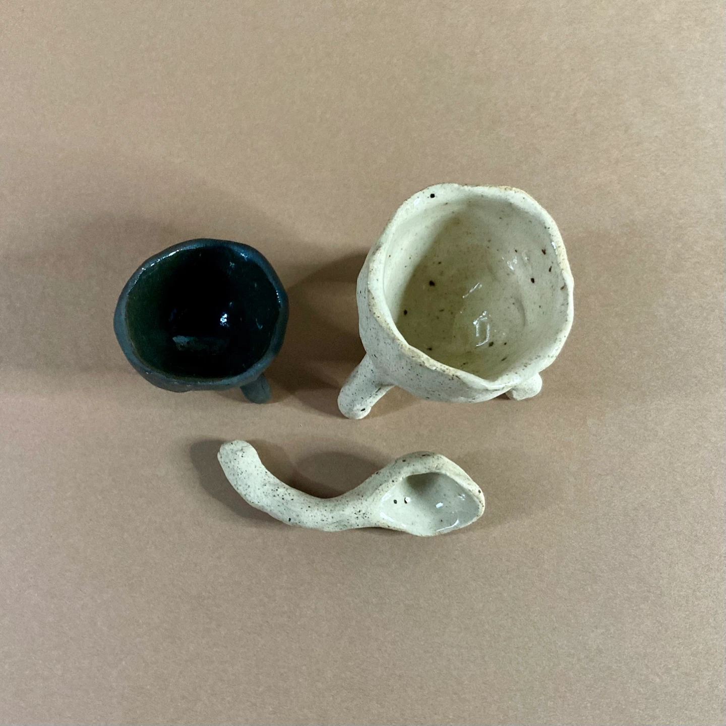 Handmade OOAK Salt and Pepper Pots - photo 5