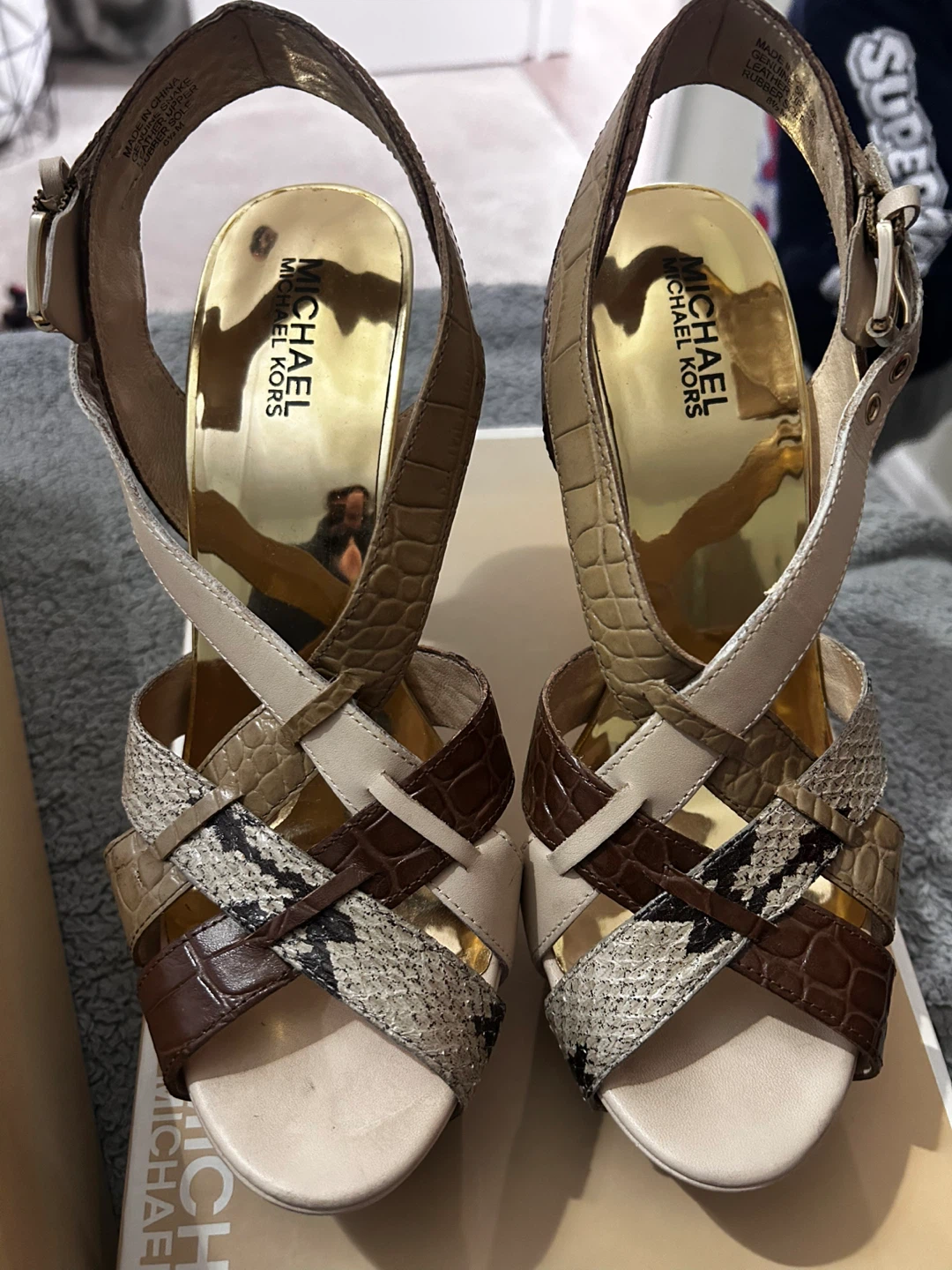 Michael Kors Heels Mixed Material Sandals - photo 2