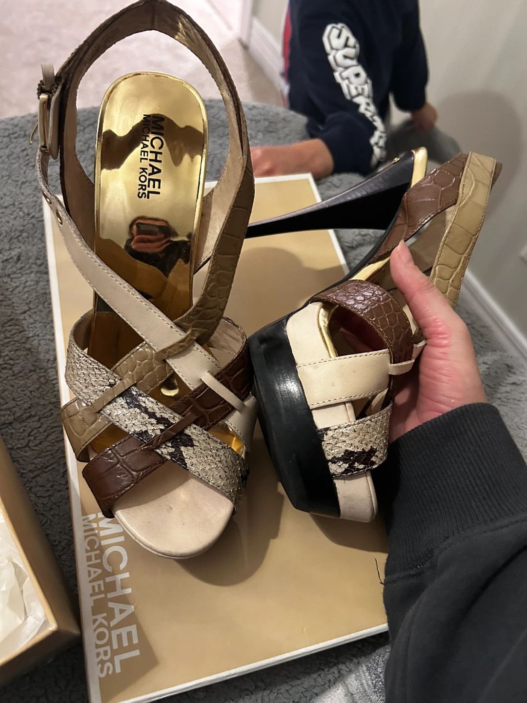Michael Kors Heels Mixed Material Sandals - photo 3