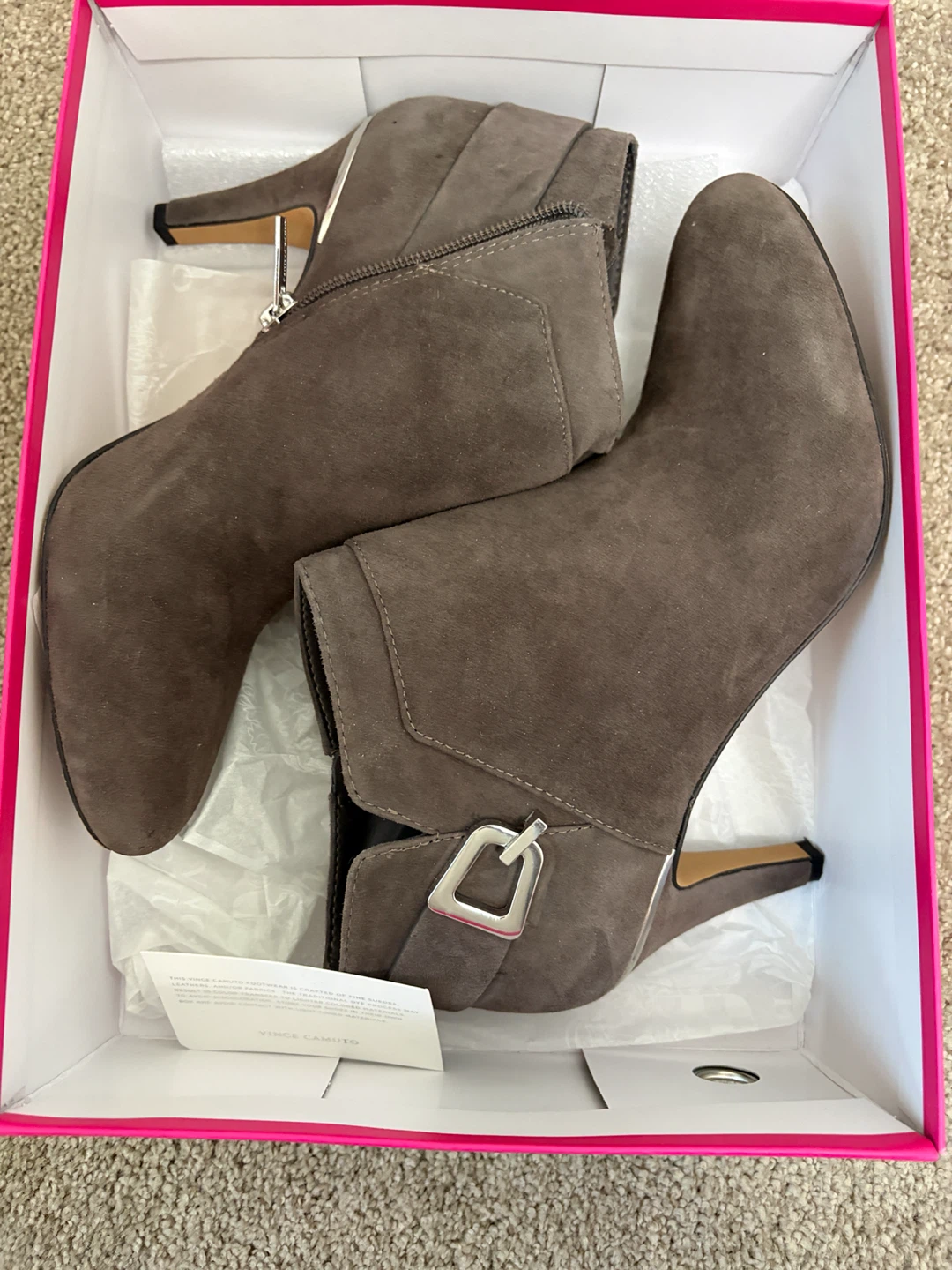 Vince Camuto Vernaya Ankle Boots Dark Slate Size 9M