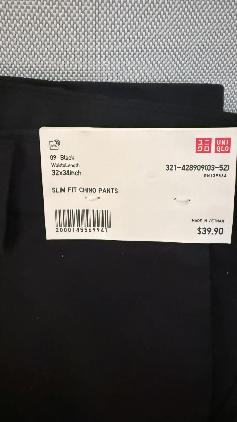 Uniqlo 32x34 slim fit chino pants - photo 2