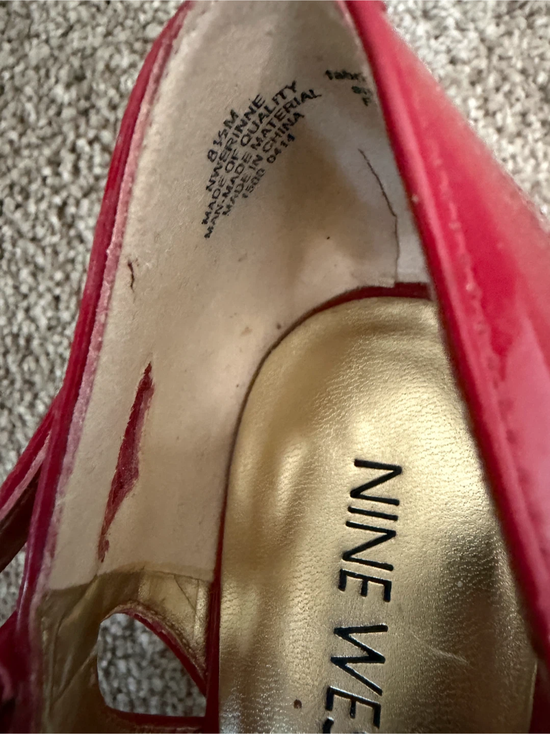 Nine West Red Patent Mary Jane Heels - photo 5