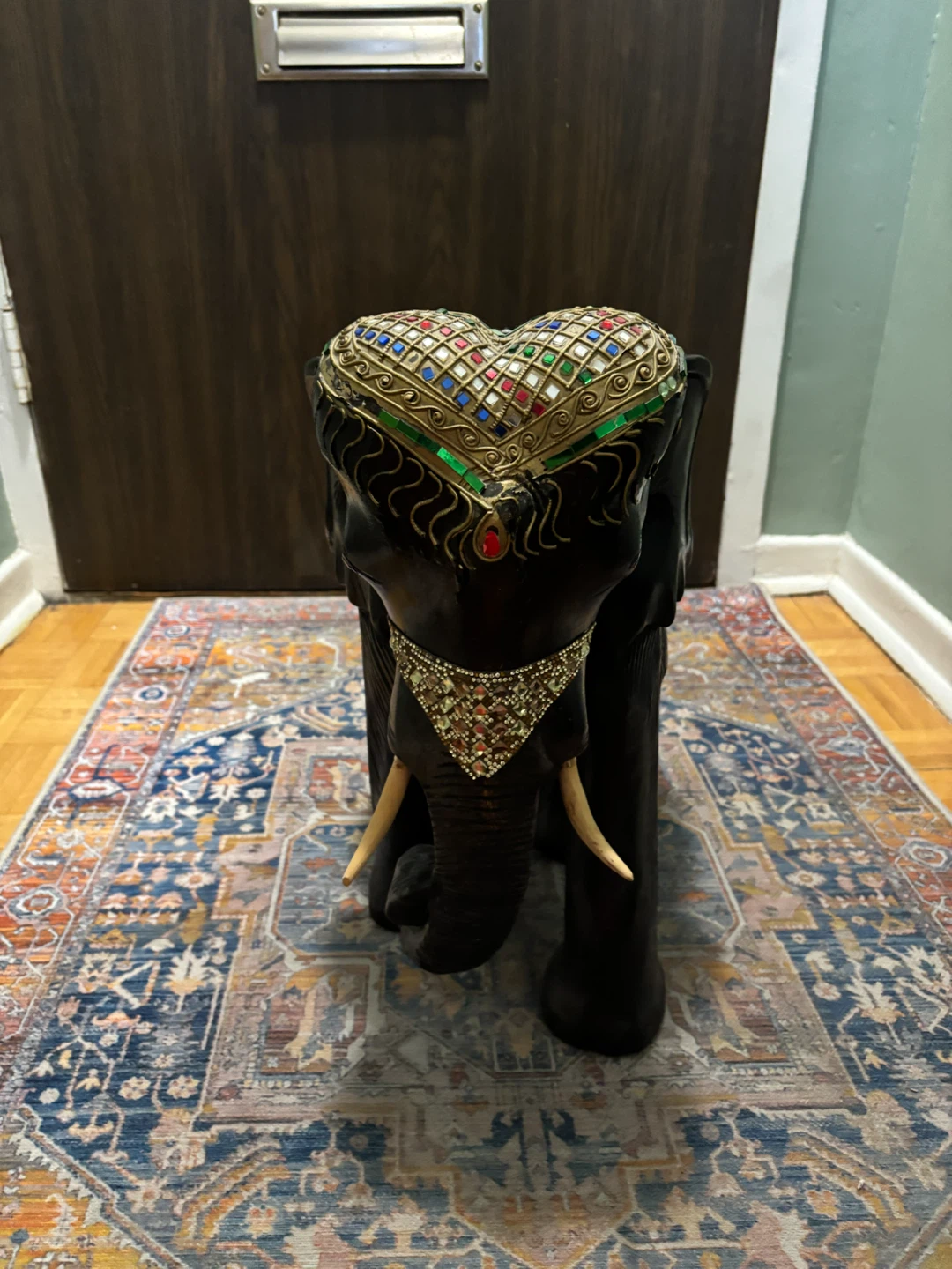 Decorative Wooden Elephant Statue