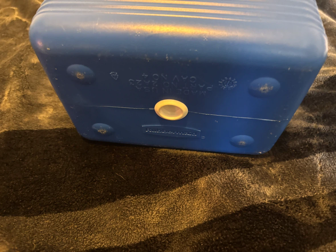 Blue metal cash box - photo 3