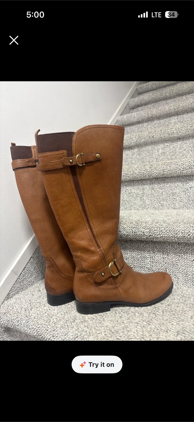 Naturalizer Tall Leather Riding Boots