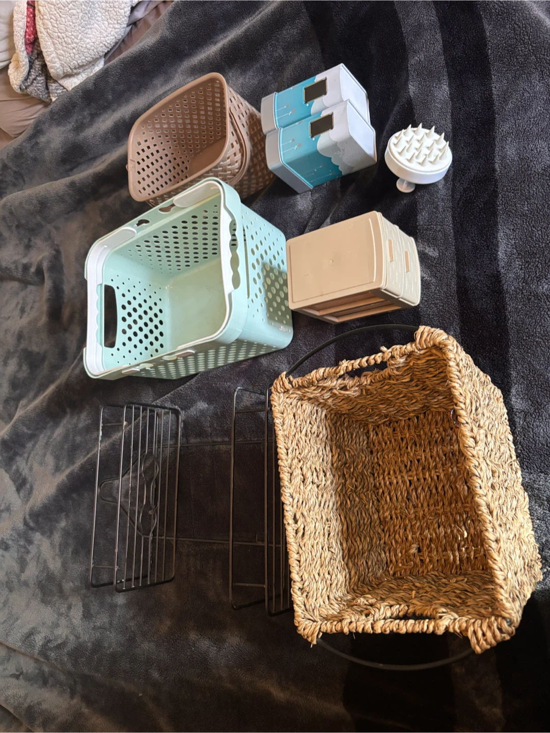 Assorted Storage Baskets and Organizers Set