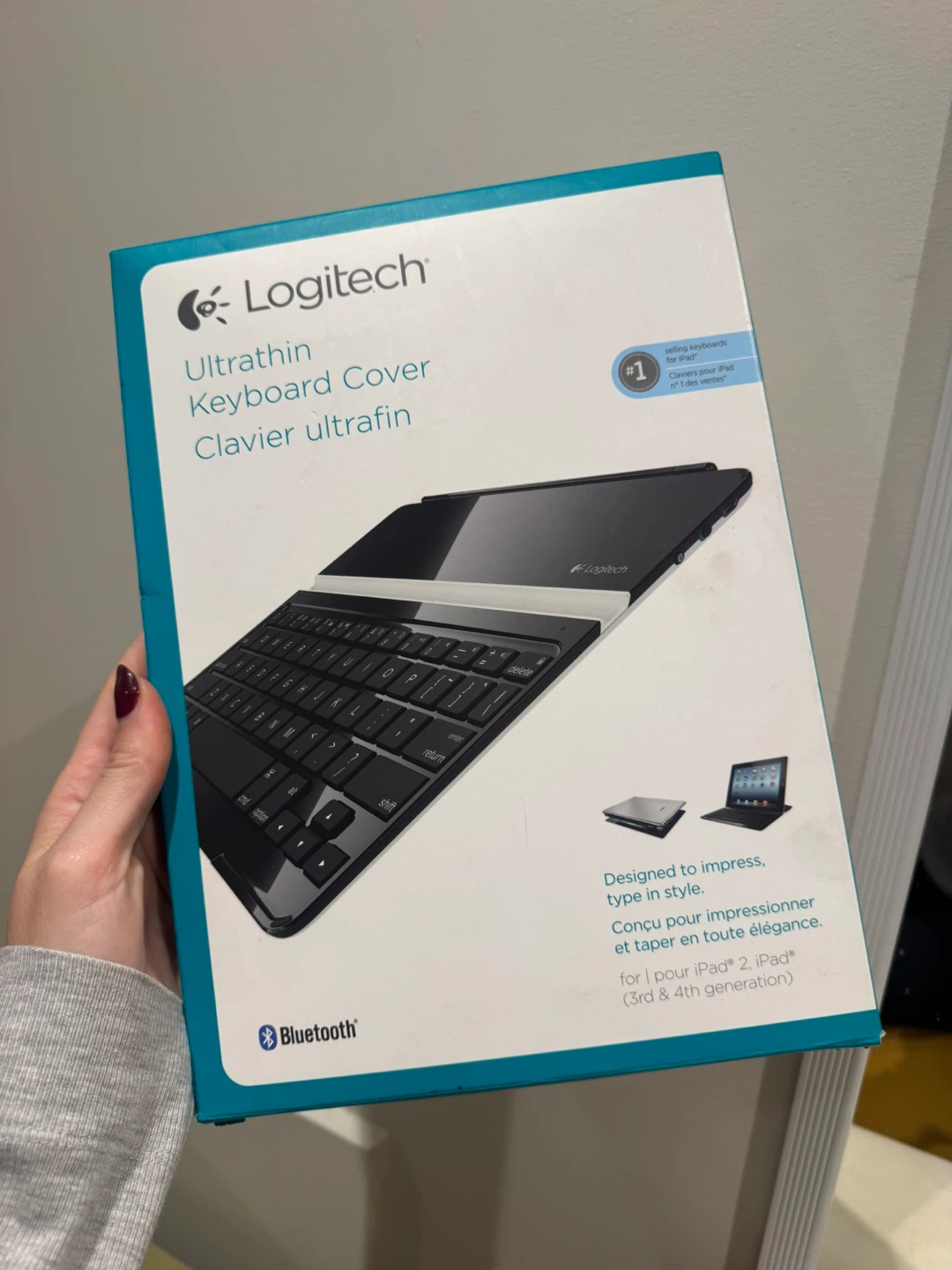 Logitech Bluetooth Keyboard Wireless iPad Keyboard Case - photo 3
