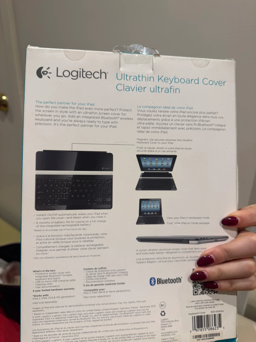 Logitech Bluetooth Keyboard Wireless iPad Keyboard Case - photo 5