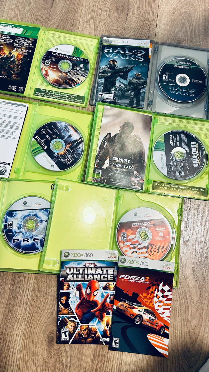 Xbox 360 Games Bundle – 6 Games – Halo Wars, Gears of War, COD - photo 2