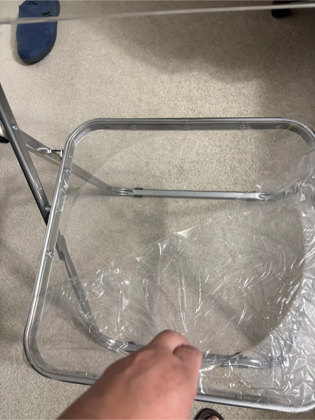 Brand New Modern Clear Acrylic Folding Chair – Transparent - photo 4