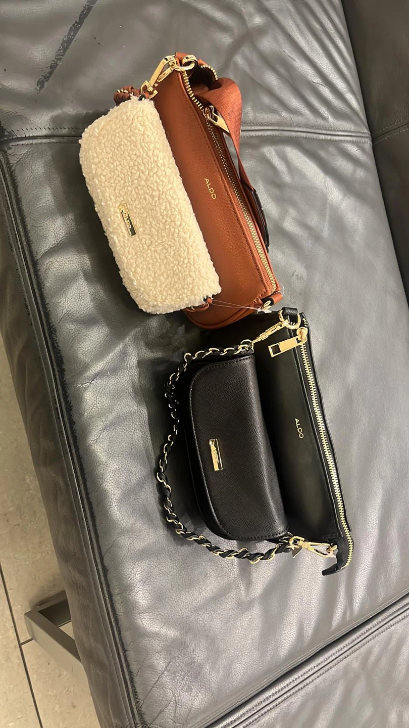 ALDO Black 2-in-1 Crossbody Bag with Detachable Mini Bag