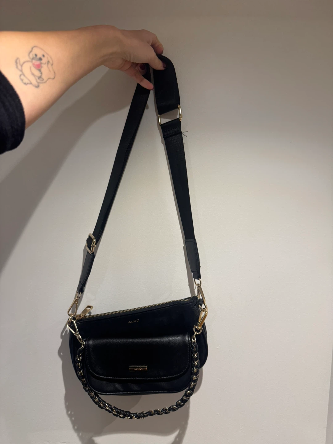 ALDO Black 2-in-1 Crossbody Bag with Detachable Mini Bag - photo 5