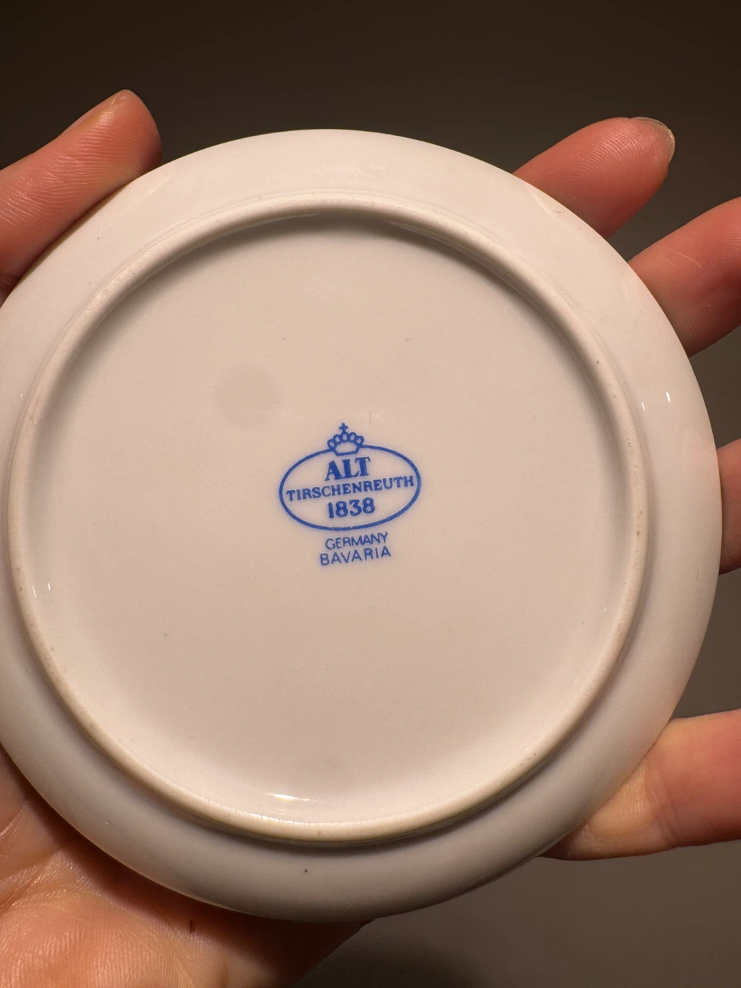 Vintage Alt Tirschenreuth Bavaria Mini Porcelain Plate – Germany - photo 4