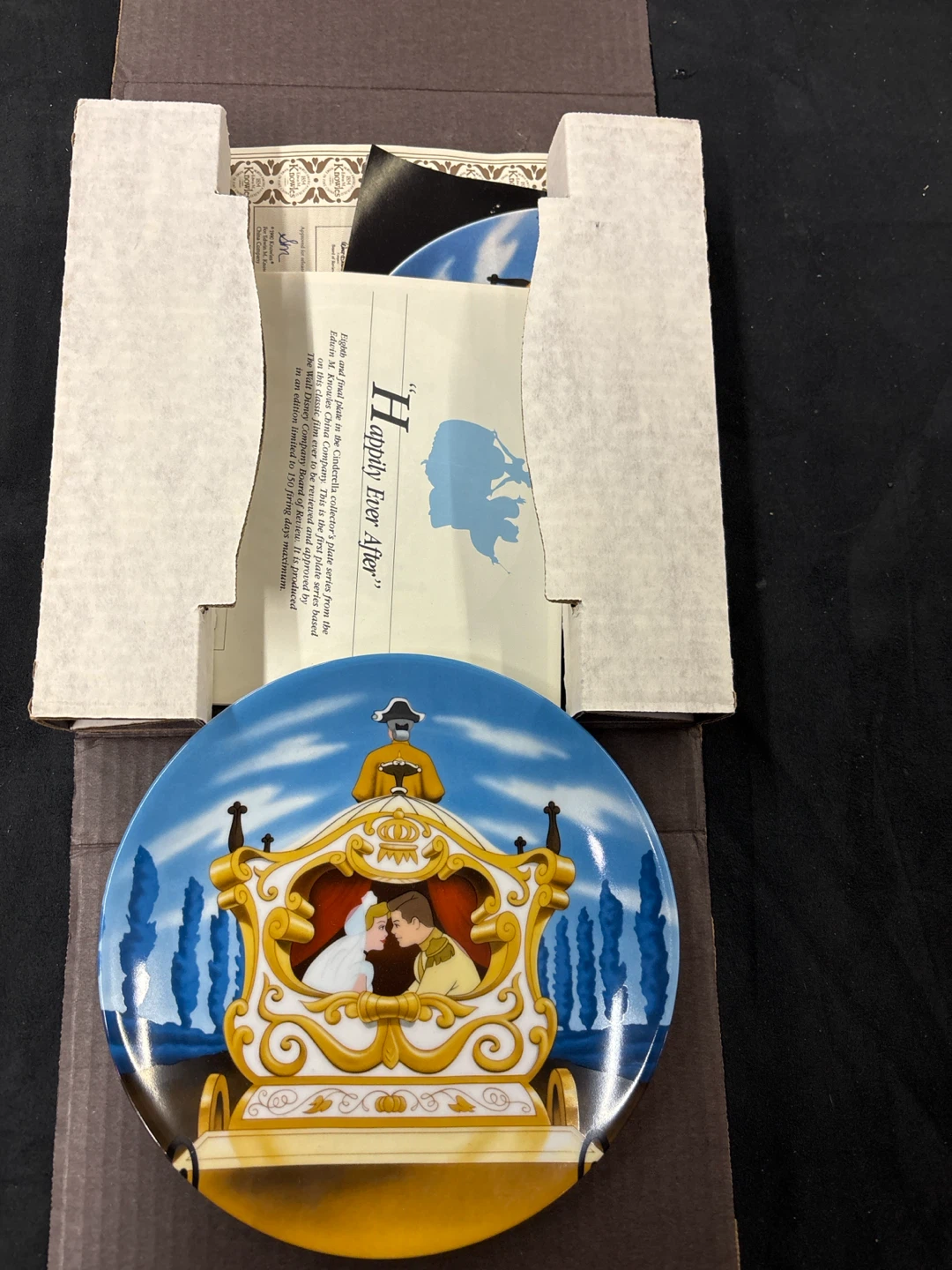 Edwin M. Knowles Happily Ever After Cinderella Collector Plate