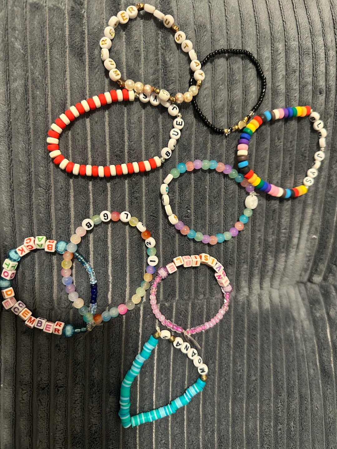 Set of 9 Handmade Beaded Bracelets - photo 3