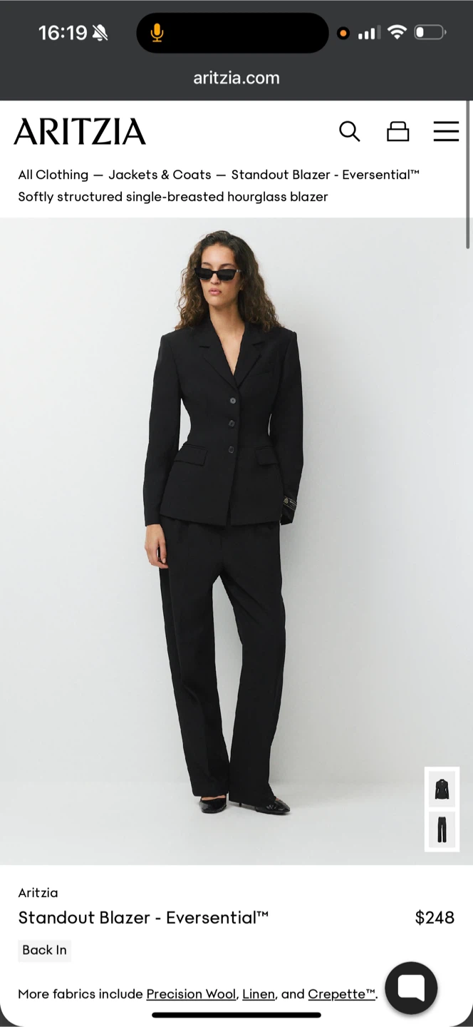 Babaton Standout Blazer - Black - photo 5